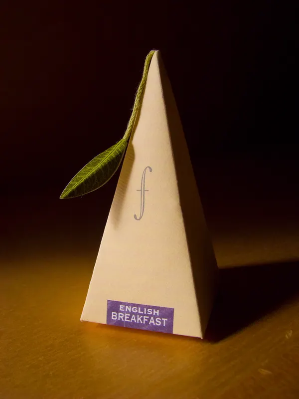 Diseño de empaque para té piramidal